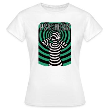 Psychedelische Psyche, Hypnos, Halluzination  - Frauen T-Shirt - Weiß - Vorne - AI Model Female 172 dark (172cm)