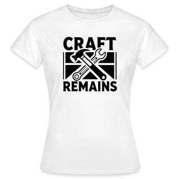 L’engin reste La puissance reste - T-shirt Femme - blanc - Devant - AI Model Female 172 dark (172cm)