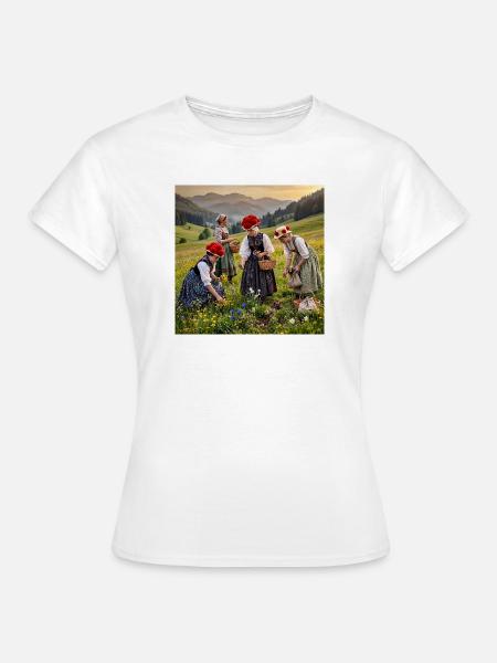 Schwarzwald-Idylle im Blütenmeer 8.0 - Frauen T-Shirt - Weiß