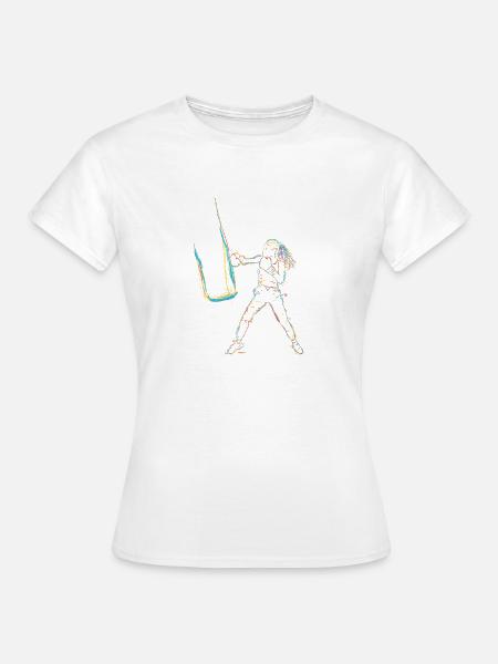 Boxerin Zeichnung - Frauen T-Shirt - Weiß