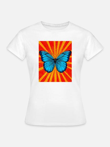 Schmetterling - Frauen T-Shirt - Weiß