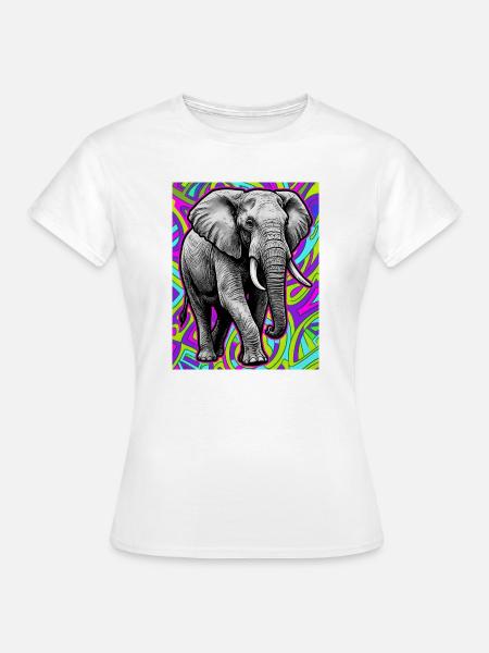 Elefant - Frauen T-Shirt - Weiß