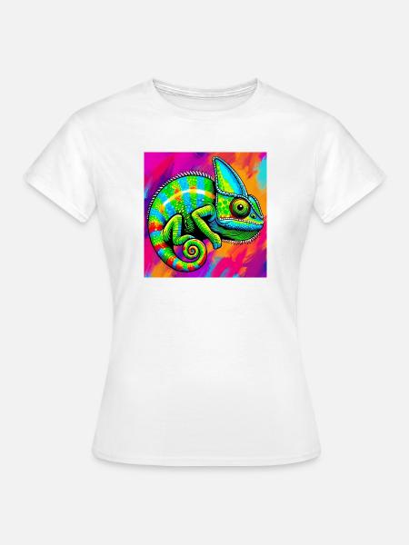 Chamäleon - Frauen T-Shirt - Weiß