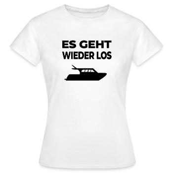 Motorboot - Frauen T-Shirt - Weiß - Vorne - AI Model Female 172 dark (172cm)