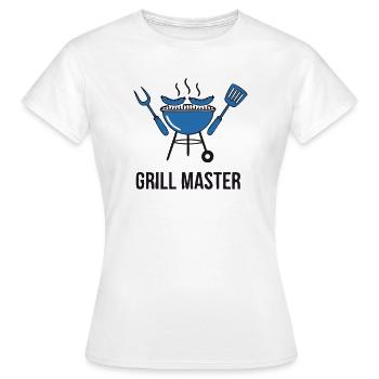 Papa du vrai Maître du Grill - T-shirt Femme - blanc - Devant - AI Model Female 172 dark (172cm)