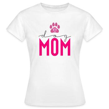 MOM Paws Heart Pink Design - Women's T-Shirt - white - Front - AI Model Female 172 dark (172cm)
