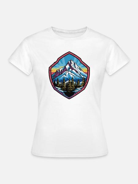 Berge - Frauen T-Shirt - Weiß