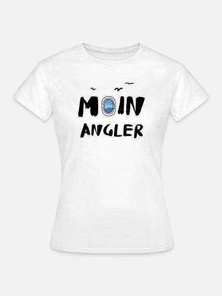 moin angler - Frauen T-Shirt - Weiß
