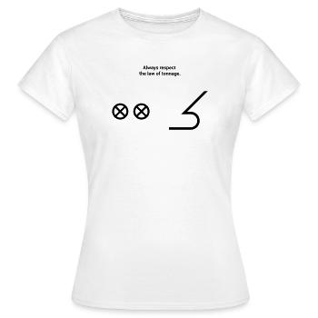 Proue avant - Capitaine de voilier maritime - T-shirt Femme - blanc - Devant - AI Model Female 172 dark (172cm)