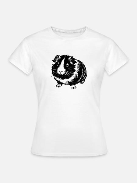 Meerschweinchen - Frauen T-Shirt - Weiß