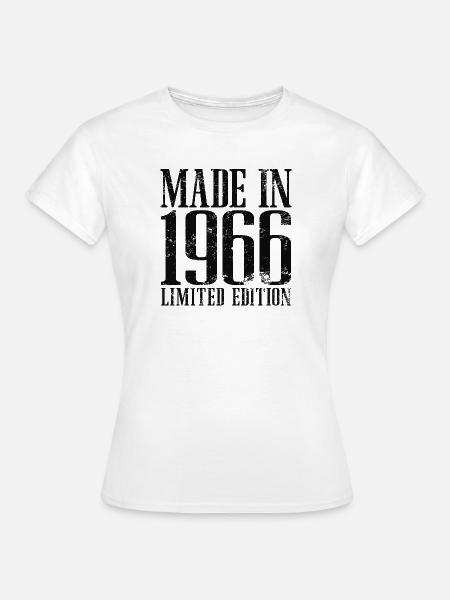 1966 Jahrgang geboren Vintage Geburtstag Geschenk - Frauen T-Shirt - Weiß