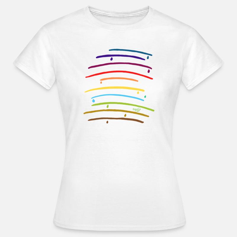 Rainbow arches with drops - Women's T-Shirt - white