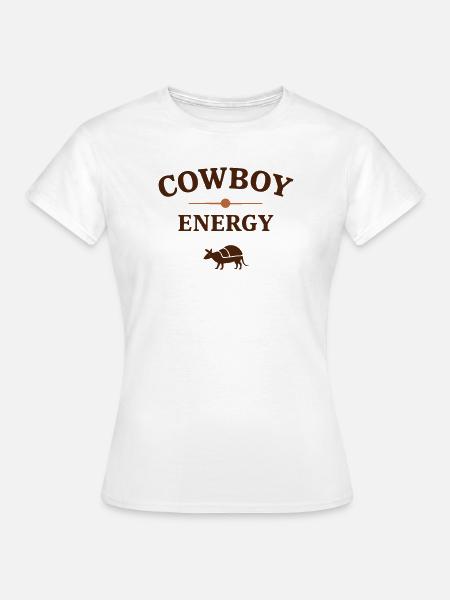 Cowboy Energie Western Logo - Frauen T-Shirt - Weiß