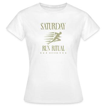 Runner - Saturday Run Ritual - Frauen T-Shirt - Weiß - Vorne - AI Model Female 172 dark (172cm)