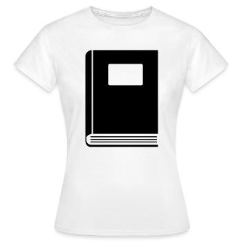 Geschlossenes Buch - Frauen T-Shirt - Weiß - Vorne - AI Model Female 172 dark (172cm)