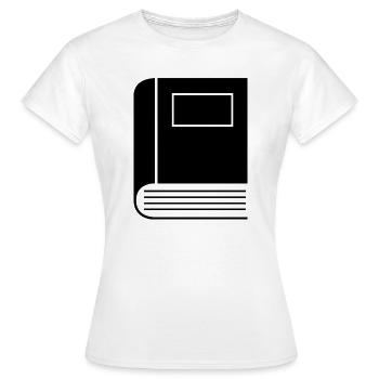 Geschlossenes Buch - Frauen T-Shirt - Weiß - Vorne - AI Model Female 172 dark (172cm)