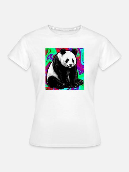 Panda - Frauen T-Shirt - Weiß