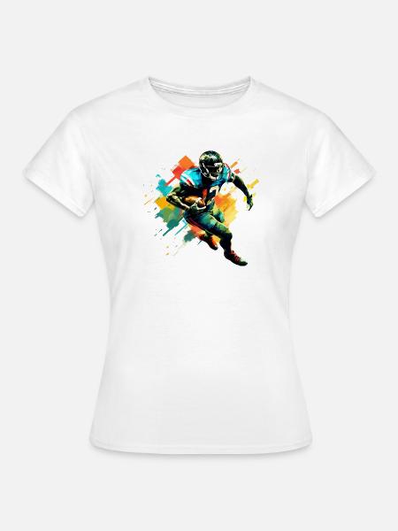 American Football Player Illustration Trending - Women's T-Shirt - white