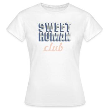 Sweet Human Club Logo - Frauen T-Shirt - Weiß - Vorne - AI Model Female 172 dark (172cm)