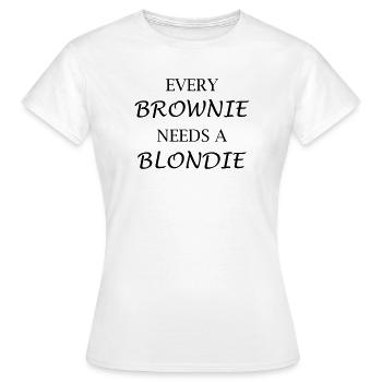 Brownie - T-shirt Femme - blanc - Devant - AI Model Female 172 dark (172cm)