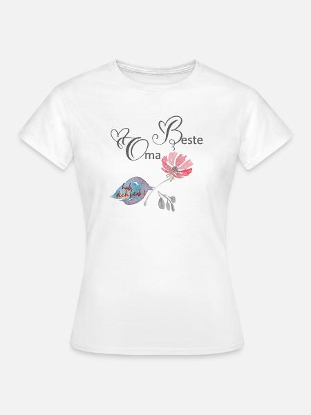 Beste Oma - Frauen T-Shirt - Weiß