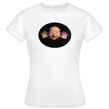 Black Night Baby Silhouette - Women's T-Shirt - white - Front - AI Model Female 172 dark (172cm)