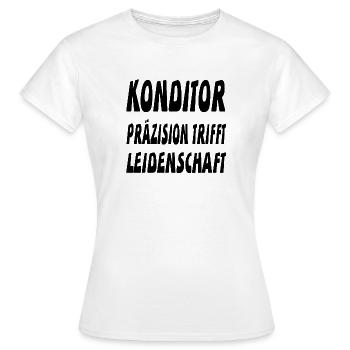 Konditor - Frauen T-Shirt - Weiß - Vorne - AI Model Female 172 dark (172cm)