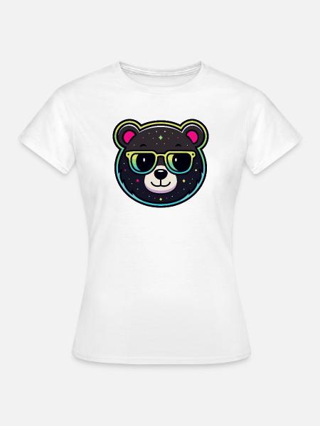 Astral Bear Sonnenbrille - Frauen T-Shirt - Weiß