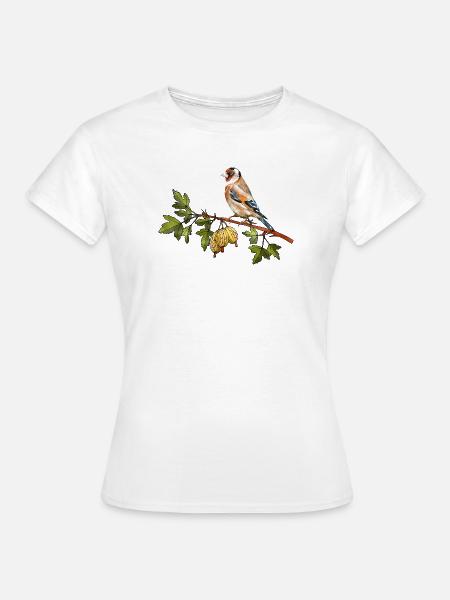 Bunter Vogel - Frauen T-Shirt - Weiß