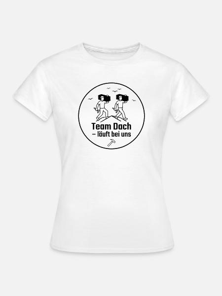 Dachdecker Team Badge - Frauen T-Shirt - Weiß