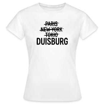 Duisburg, Ruhrpott, Région de la Ruhr Sac de la ville, Mug - T-shirt Femme - blanc - Devant - AI Model Female 172 dark (172cm)
