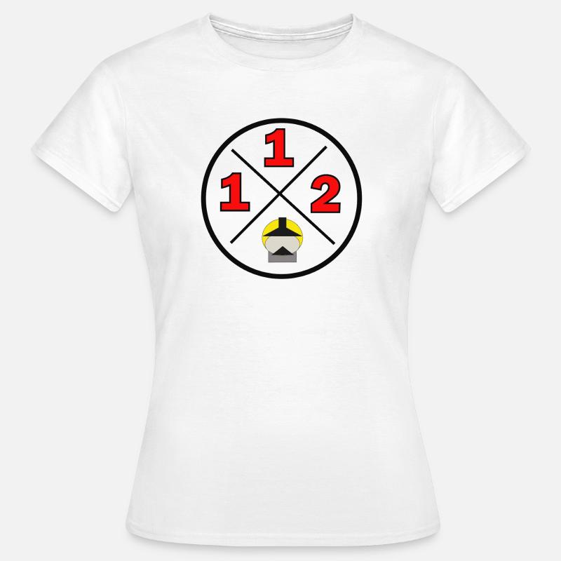 112- District logo - Fire brigade - Women's T-Shirt - white