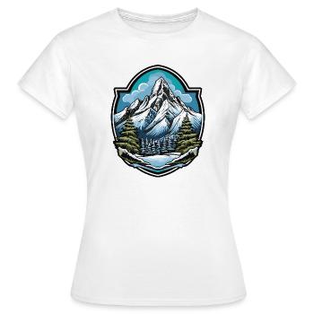 Gebirge - Frauen T-Shirt - Weiß - Vorne - AI Model Female 172 dark (172cm)