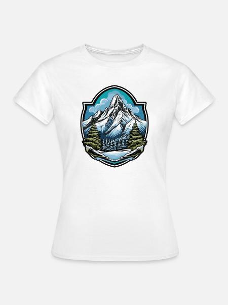Gebirge - Frauen T-Shirt - Weiß