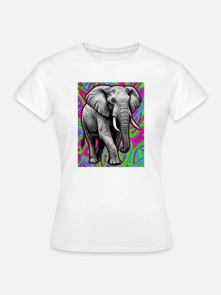 Elefant - Frauen T-Shirt - Weiß