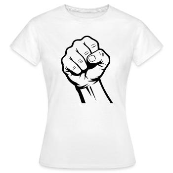 Faust - Frauen T-Shirt - Weiß - Vorne - AI Model Female 172 dark (172cm)