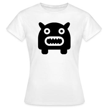monstre - T-shirt Femme - blanc - Devant - AI Model Female 172 dark (172cm)