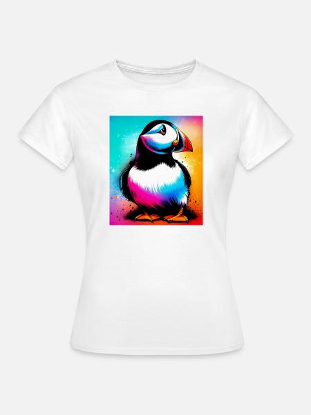 Papageitaucher - Frauen T-Shirt - Weiß