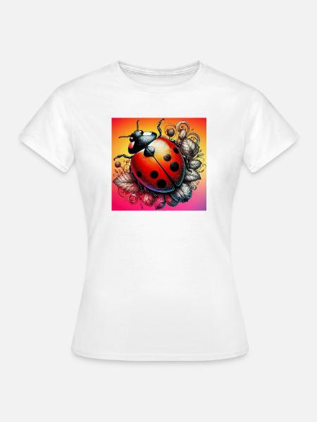 Marienkäfer - Frauen T-Shirt - Weiß