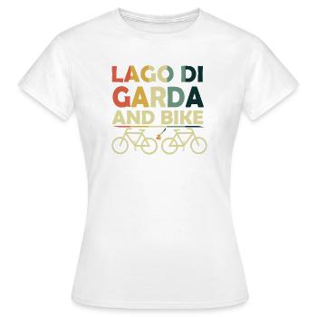 Gardasse und Fahrrad - Frauen T-Shirt - Weiß - Vorne - AI Model Female 172 dark (172cm)