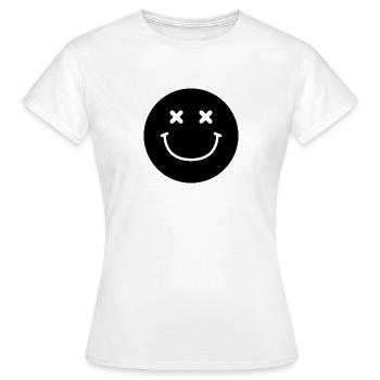 Visage souriant - T-shirt Femme - blanc - Devant - AI Model Female 172 dark (172cm)