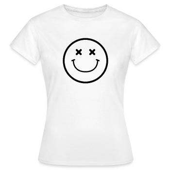 Visage souriant - T-shirt Femme - blanc - Devant - AI Model Female 172 dark (172cm)