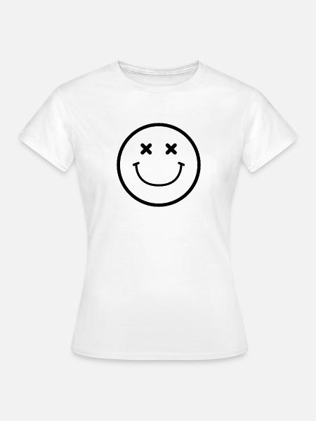 Smiley-Gesicht - Frauen T-Shirt - Weiß