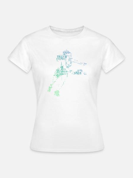 Pickleballsport Fans lieben Pickleballspielerinnen - Frauen T-Shirt - Weiß