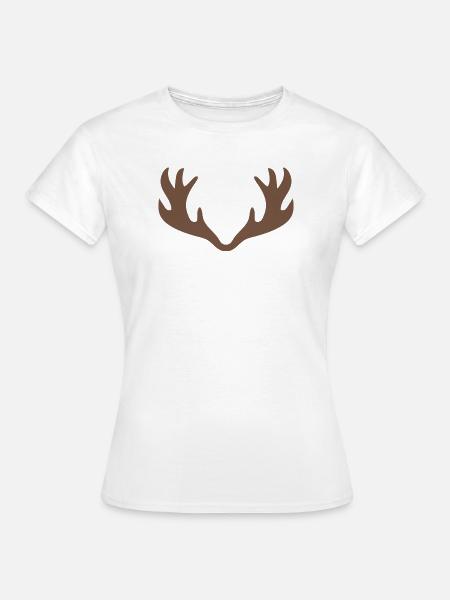 Geweih - Frauen T-Shirt - Weiß