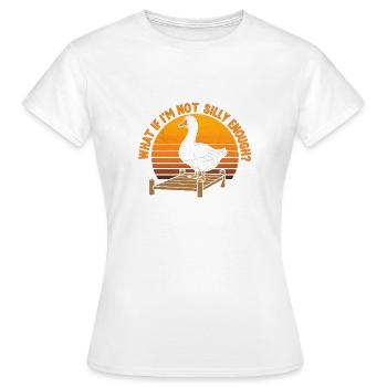 Pas assez ridicule ? Coucher de soleil des canards - T-shirt Femme - blanc - Devant - AI Model Female 172 dark (172cm)
