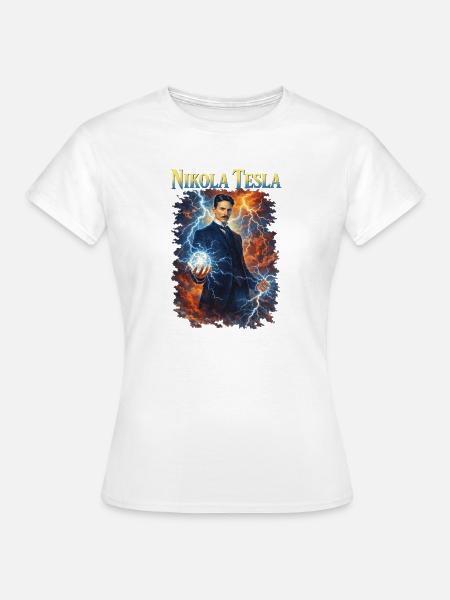 Nikola Porträt - Frauen T-Shirt - Weiß