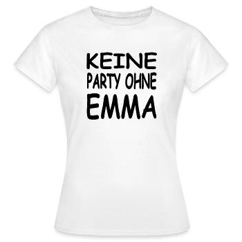 Emma - Frauen T-Shirt - Weiß - Vorne - AI Model Female 172 dark (172cm)