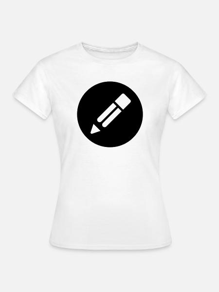 Bleistift - Frauen T-Shirt - Weiß