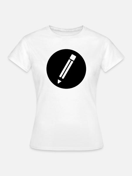 Bleistift - Frauen T-Shirt - Weiß